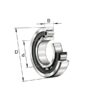 INA/FAG NU311ETVP2 Cylindrical roller bearing NU, Varenummer NU311ETVP2