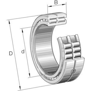 INA/FAG SL014916A Cylindrical roller bearing, Varenummer SL014916A