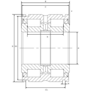 INA/FAG SL045016PP Cylindrical roller bearing, Varenummer SL045016PP