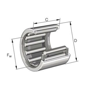 Ina/FAG Nålelager hylse - 35x42x12 mm - HK3512-B - Varenummer: HK3512-B