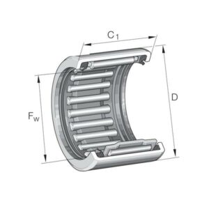 Ina/FAG Nålelager hylse - 50x58x24 mm - HK5024-2RS-A-L271 - Varenummer: HK5024-2RS-A-L271