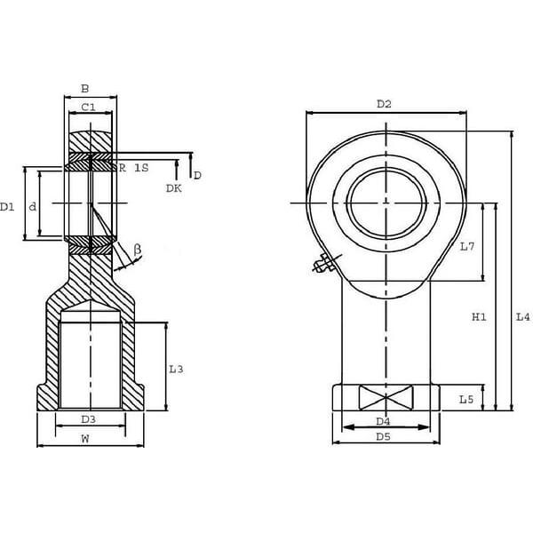Mac Power GIR25DO2RS Rod end, Varenummer GIR25DO2RS
