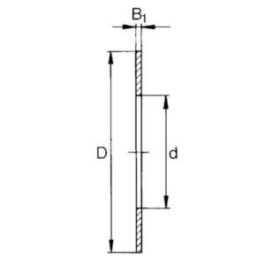 SKF 7500LS4060 Løpeskive SKF LS 4060 40x60x3,5 mm, Varenummer 7500LS4060