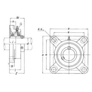 SKF YUCF218SKF Lager hus UCF, Varenummer YUCF218SKF
