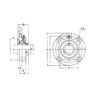 SKF YUCFC208HSKF Lager hus UCFC, Varenummer YUCFC208HSKF