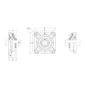 SKF YUKF212KHSKF Lager hus UKF, Varenummer YUKF212KHSKF