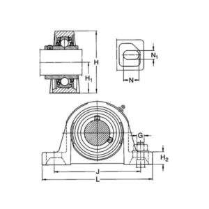 SKF 7500SYJ80TF Stålager Komplett SKF SYJ 80 TF består av SYJ516+YAR216-2F, Varenummer 7500SYJ80TF