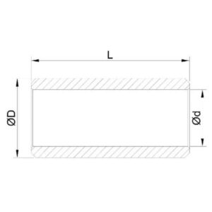 SKF 7500PBM304030 Massiv bronse foring SKF PBM 304030, Varenummer 7500PBM304030