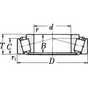 SKF 750030206 Konisk rullelager 30x62x17,25 mm SKF, Varenummer 750030206