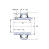 SKF 7500YAR2062RFHV Y-lager med pinolskrue rustfri YAR 206-2RFHV 30x62x38,1/18 mm, Varenummer 7500YAR2062RFHV