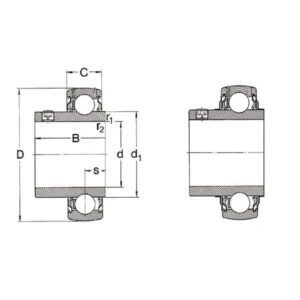 SKF 7500YAT206 Lager innsats 30x62x18 mm SKF, Varenummer 7500YAT206