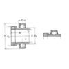 SKF YEL2062RFSKF Y-lager med excenterring SKF YEL 206-2RF/VL065 30x62x48,4/18 mm, Varenummer YEL2062RFSKF