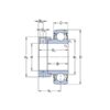 SKF 7500YET203010 Y-lager med excenterring SKF YET 203-010 15,88x40x28,6/12 mm, Varenummer 7500YET203010