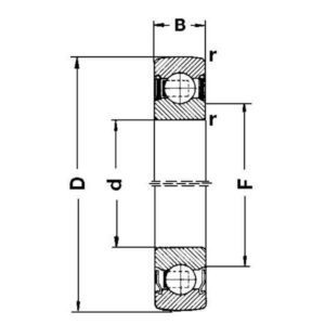 SKF 17262072RSSKF Lager 35 72 17, Varenummer 17262072RSSKF
