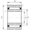 SKF 7500NA49082RS Nålelager SKF NA 4908-2RS 40x62x23/22 mm, Varenummer 7500NA49082RS