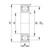 SKF 7500W60012RS Sporkuglelager enradet SKF rustfri W 6001-2RS1 12x28x8 mm, Varenummer 7500W60012RS