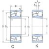 SKF 750022320 Sfærisk rullelager 100x215x73mm SKF, Varenummer 750022320