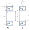 SKF 750022320 Sfærisk rullelager 100x215x73mm SKF, Varenummer 750022320