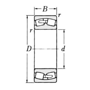 SKF 750021306 Sfærisk rullelager 30x72x19mm SKF, Varenummer 750021306
