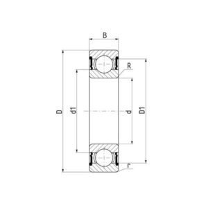 SKF 7500361200R Løperull SKF 361200R 10x32x9, Varenummer 7500361200R