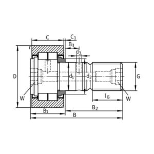 SKF 7500NUKR40X Kurverulle SKF NUKR 40 XA 18x40x20 mm med plan ytterbane, Varenummer 7500NUKR40X