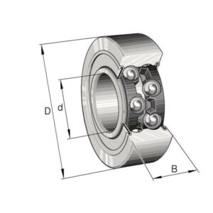 Schaeffler 3805ZZ Vinkelkontaktkulelager , Varenummer 3805ZZ