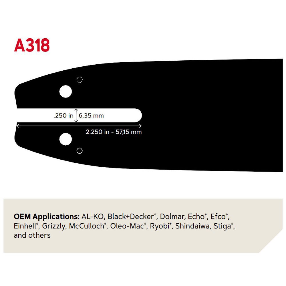 Bilde av Oregon Single Rivet - 3/8" Low Profile™, 1,3 mm , 60 drivledd 18" A318
