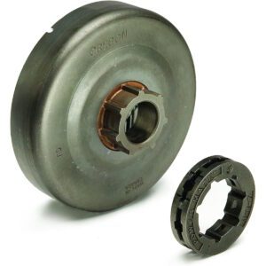 Drivhjul for motorsager, tilgjengelig i ulike størrelser og tannantall.