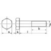 Tegning av Sekskantskrue M12x240 - 10.9 i El-forsinket Stål