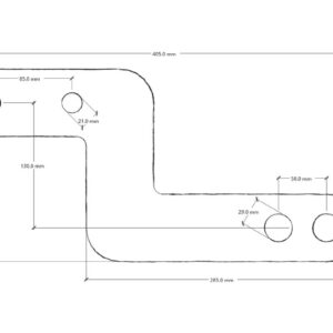 Alternative view of Monteringsbraket 405 til 123 Triangel universal