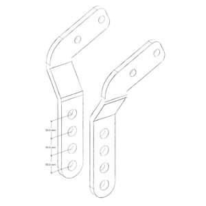 Alternative view of Monteringsbraket 330-50 cm for Kategori 1 - 123 Triangel universal